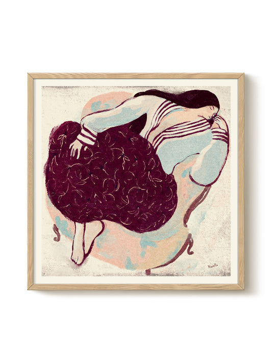 Marco - Restful Rose – modern wall art print, Falcozi Studio