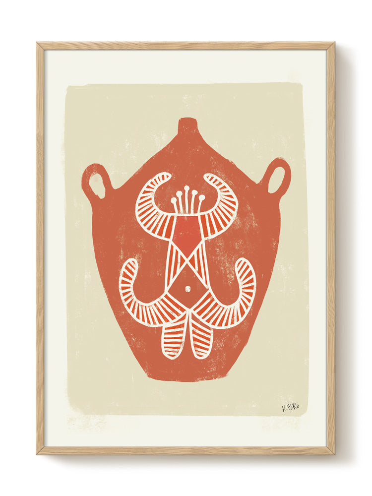 Kateryna Brovkova - Guardian Vase – modern wall art print, Falcozi Studio