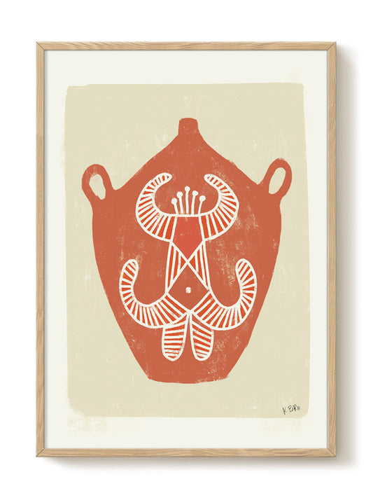Kateryna Brovkova - Guardian Vase – modern wall art print, Falcozi Studio