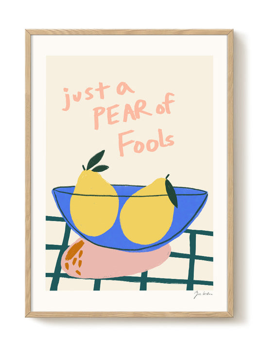Zoe - Just a Pear – modern wall art print, Falcozi Studio