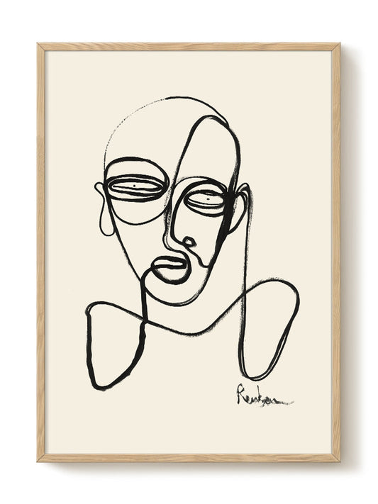 abstract portrait portrait Poster
