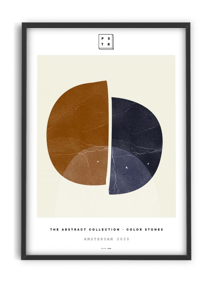 abstract portrait portrait black Poster